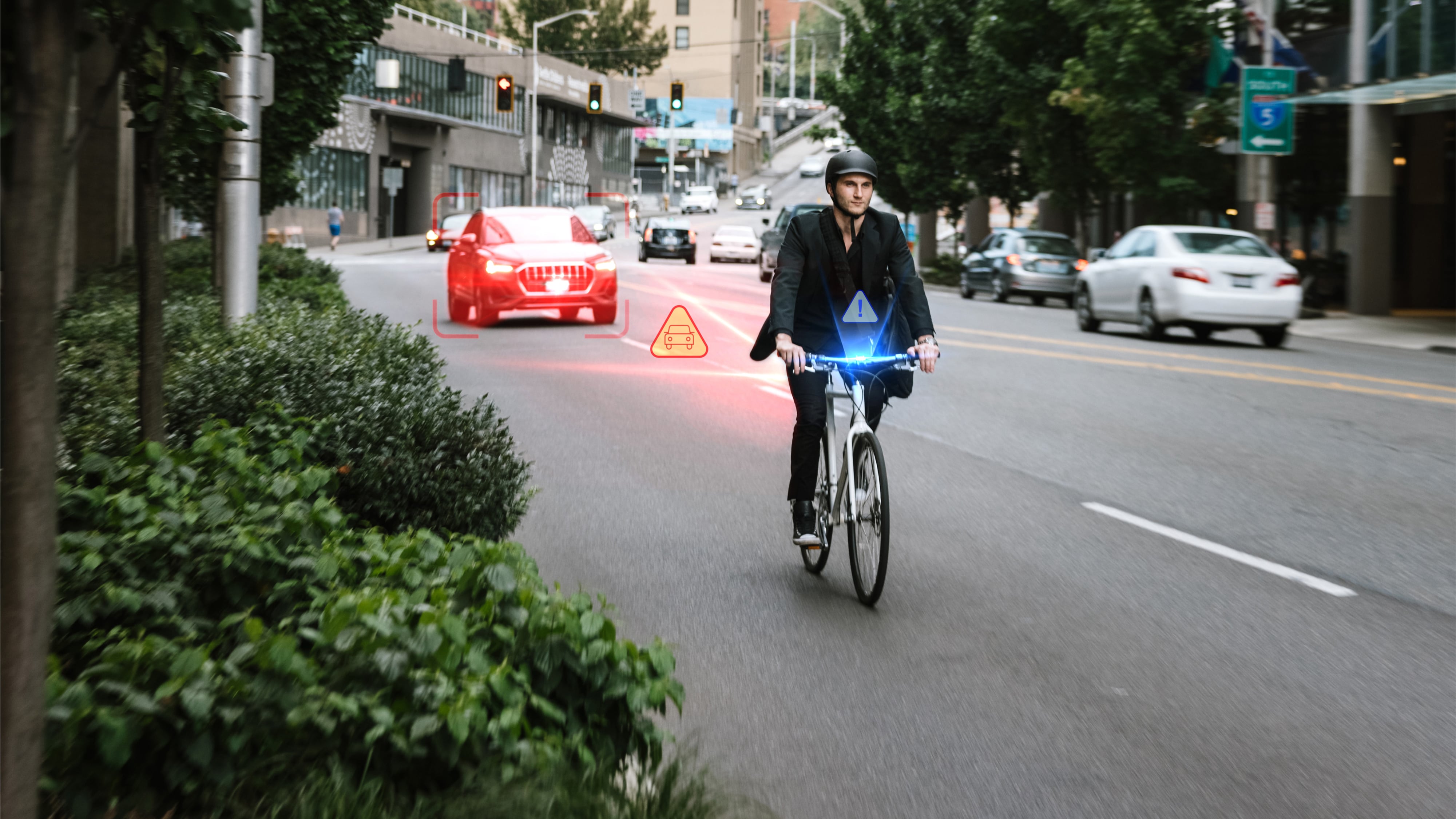 Rétroviseur numérique pour vélos Ride Safety System RS 1000 : avertissement des risques grâce à l'intelligence artificielle